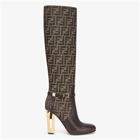 fendi boot heels|delfina leather high heel boots.